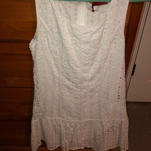 Boutique white lace dress. Size small